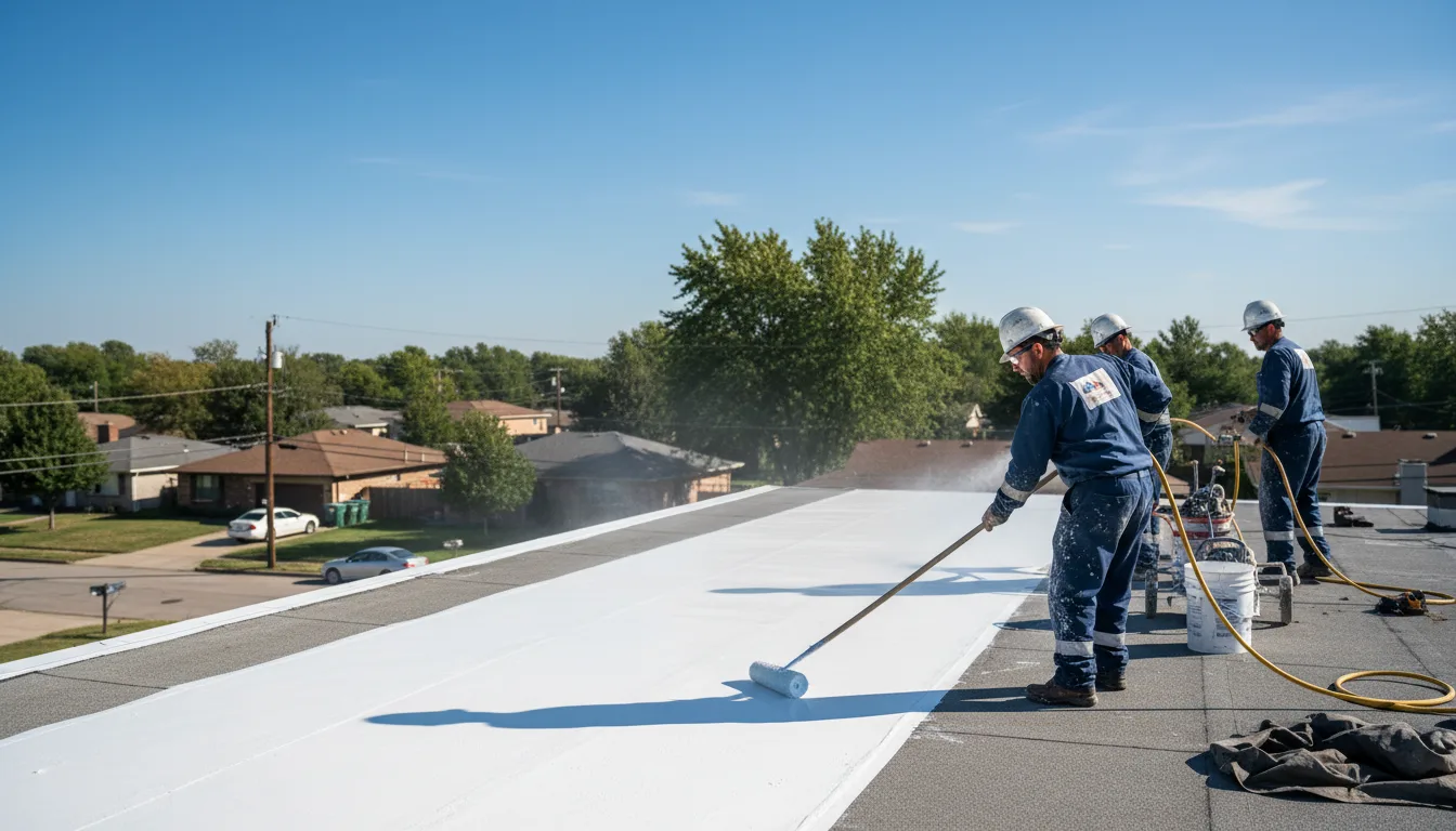 Commercial roof coating in Treadwell, NY near me